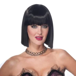 Women's Black Vibe Wig with Bangs