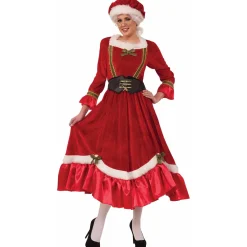 Women's Mrs. Claus Traditional Dress Costume