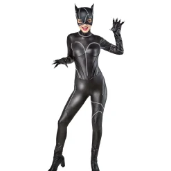 Women's 1990's Batman Catwoman Costume with Mask