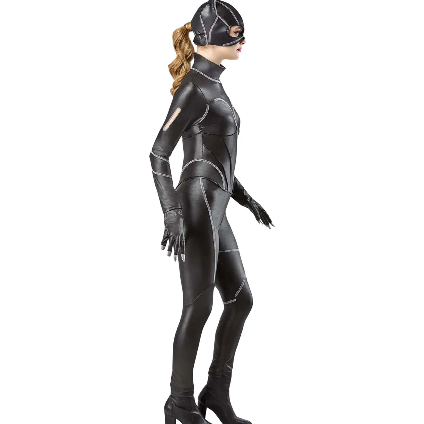 Women's 1990's Batman Catwoman Costume with Mask