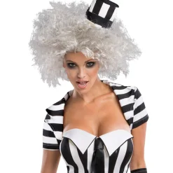 Women's White Beetlejuice Wig