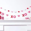 XOXO Valentine's Day MDF & Plastic Banner Set, 2pc, 6ft