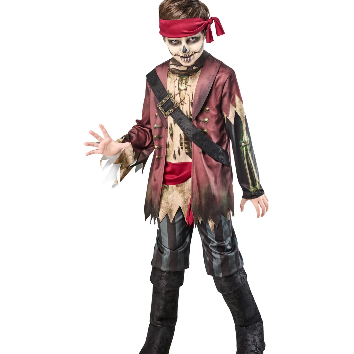 Zombie Pirate Costume for Boys
